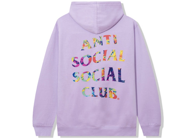 Anti Social Social Club Pedals On The Floor Hoodie Lavendar
