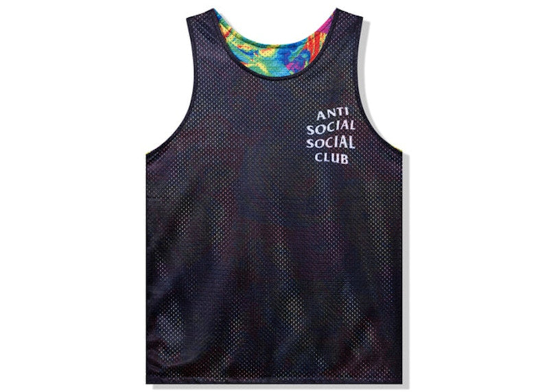 Anti Social Social Club Pedals On The Floor Reversible Mesh Tank Top Multi