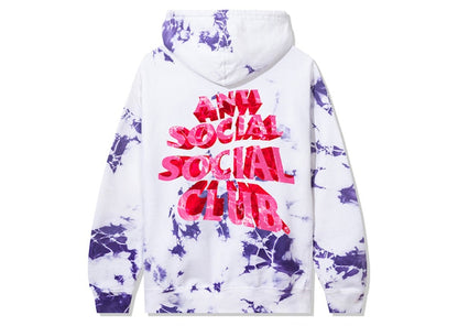 Anti Social Social Club Phaneritic Purple Tie Dye Hoodie Multicolor