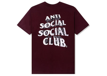 Anti Social Social Club Phaneritic Tee Burgundy