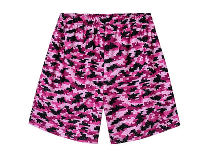Anti Social Social Club Pixel Camo Shorts Pink