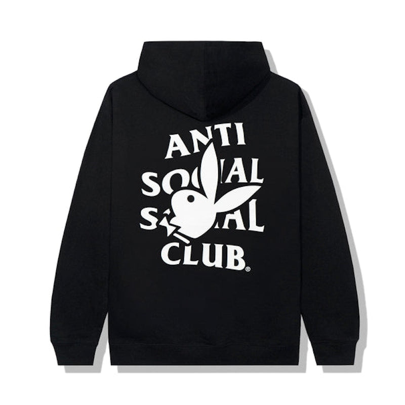 Anti Social Social Club Playboy Bunny Logo Hoodie Black