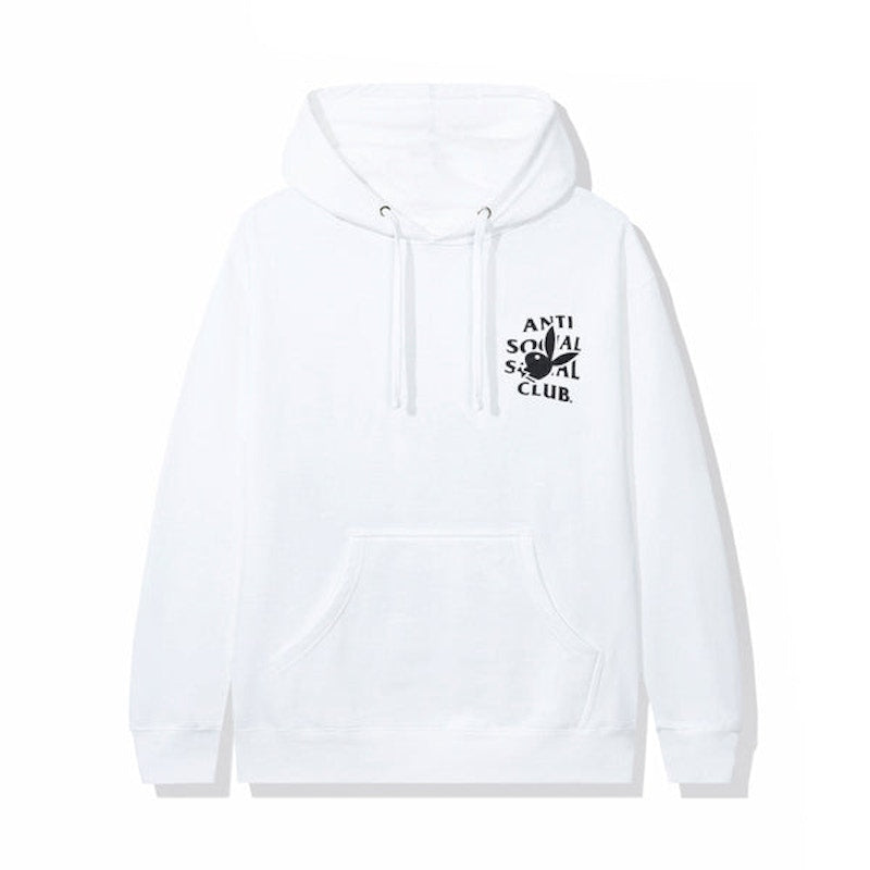 Anti Social Social Club Playboy Bunny Logo Hoodie White