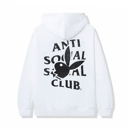 Anti Social Social Club Playboy Bunny Logo Hoodie White