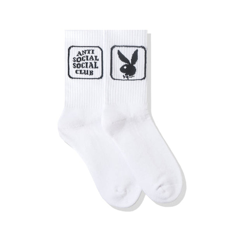 Anti Social Social Club Playboy Bunny Socks White