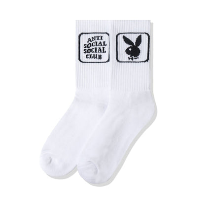 Anti Social Social Club Playboy Bunny Socks White