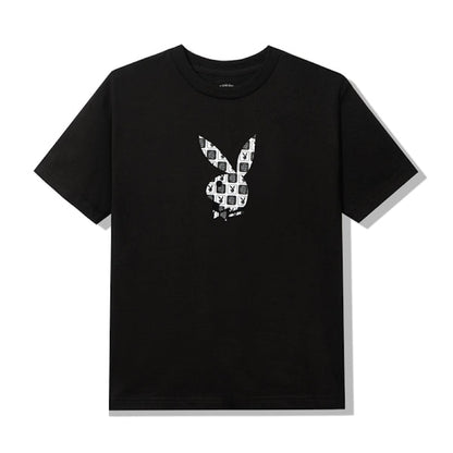 Anti Social Social Club Playboy Checkered T-shirt Black