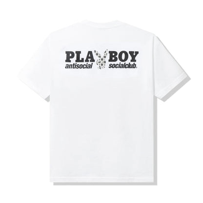 Anti Social Social Club Playboy Checkered T-shirt White