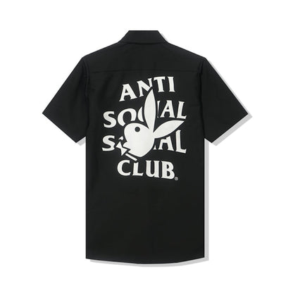 Anti Social Social Club Playboy Photographer Work Shirt Black