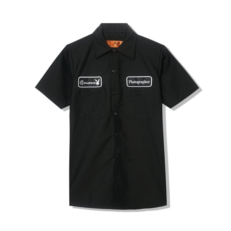 Anti Social Social Club Playboy Photographer Work Shirt Black