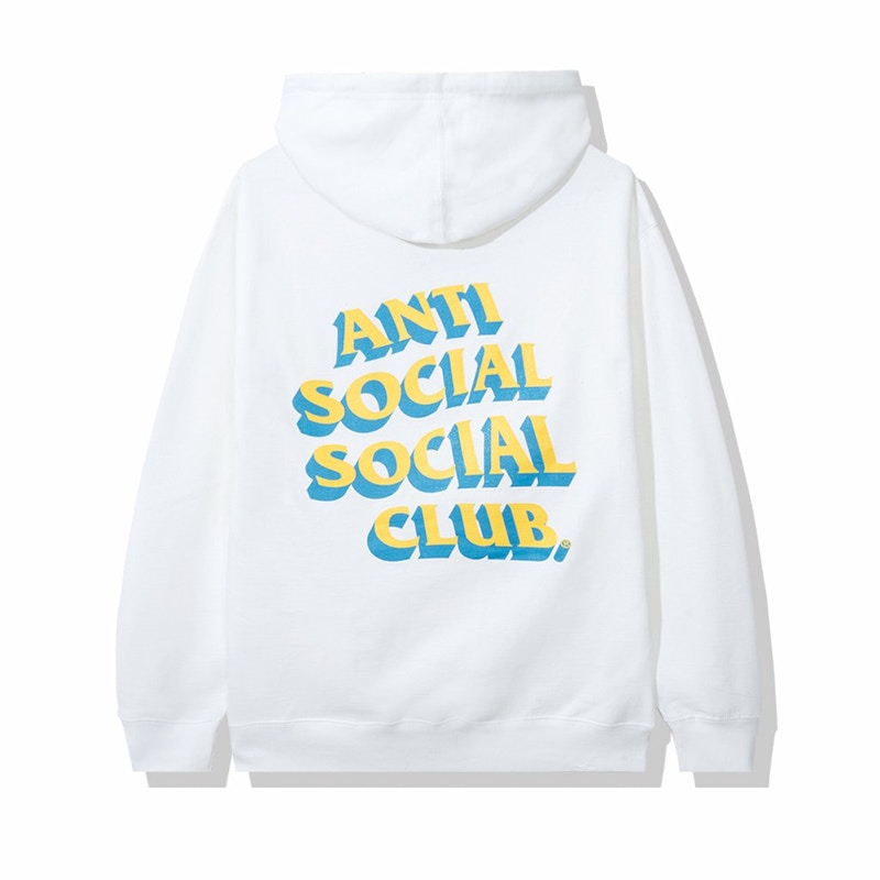 Anti Social Social Club Popcorn Hoodie White
