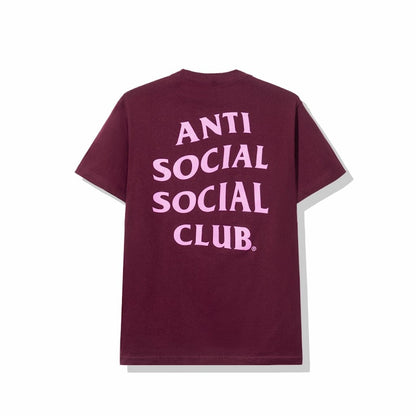 Anti Social Social Club Read Receipts Tee Maroon
