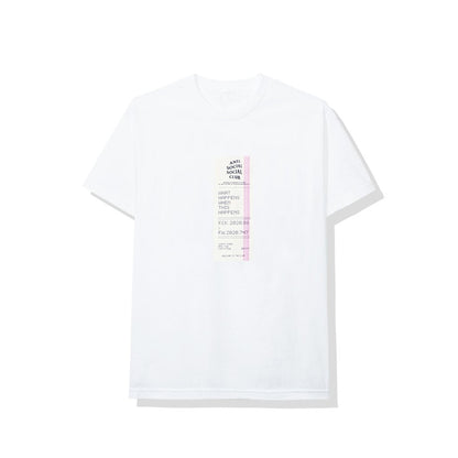 Anti Social Social Club Read Receipts Tee White