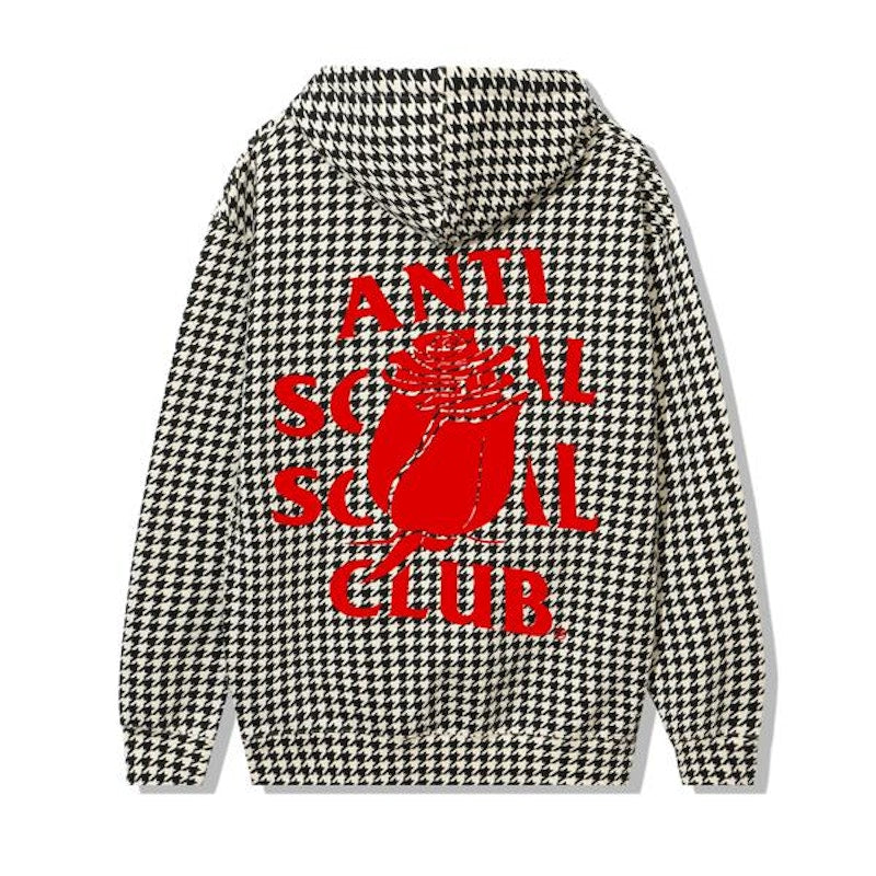 Anti Social Social Club Rose Mary Hoodie Houndstooth