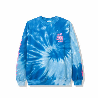 Anti Social Social Club Rotterdam Long Sleeve Tee Blue Tie Dye