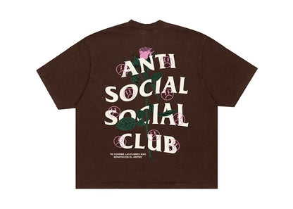 Anti Social Social Club Sadboyz Fin De Semana Tee Brown