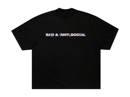 Anti Social Social Club Sadboyz Sad And Anti Social Tee Black