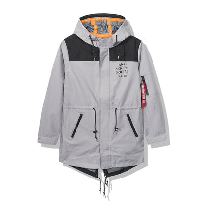 Anti Social Social Club Salmon Alpha Jacket Grey/Black