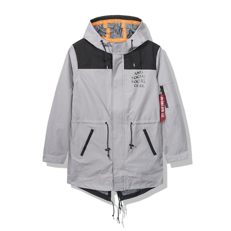 Anti Social Social Club Salmon Alpha Jacket Grey/Black