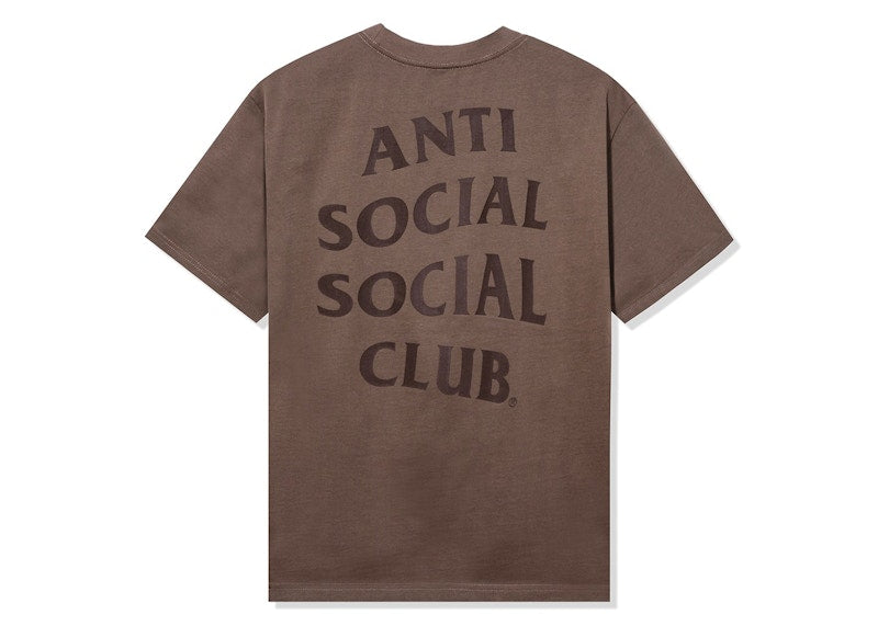 Anti Social Social Club Same But Different Premium Heavyweight Tee Walnut