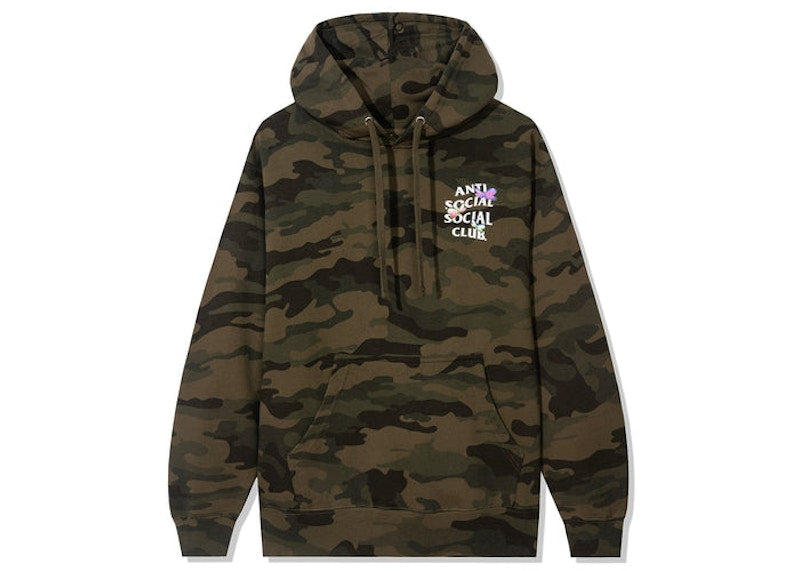 Anti Social Social Club Shell Shock Hoodie Forest Camo