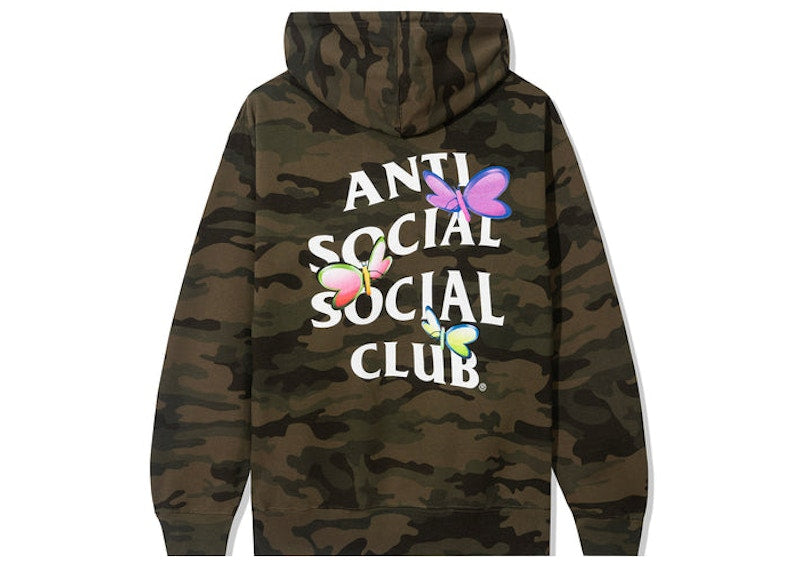 Anti Social Social Club Shell Shock Hoodie Forest Camo