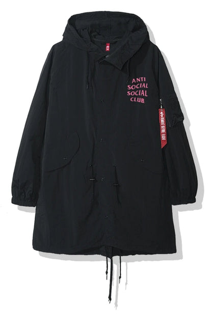 Anti Social Social Club Sinai Fishtail Parka (FW19) Black