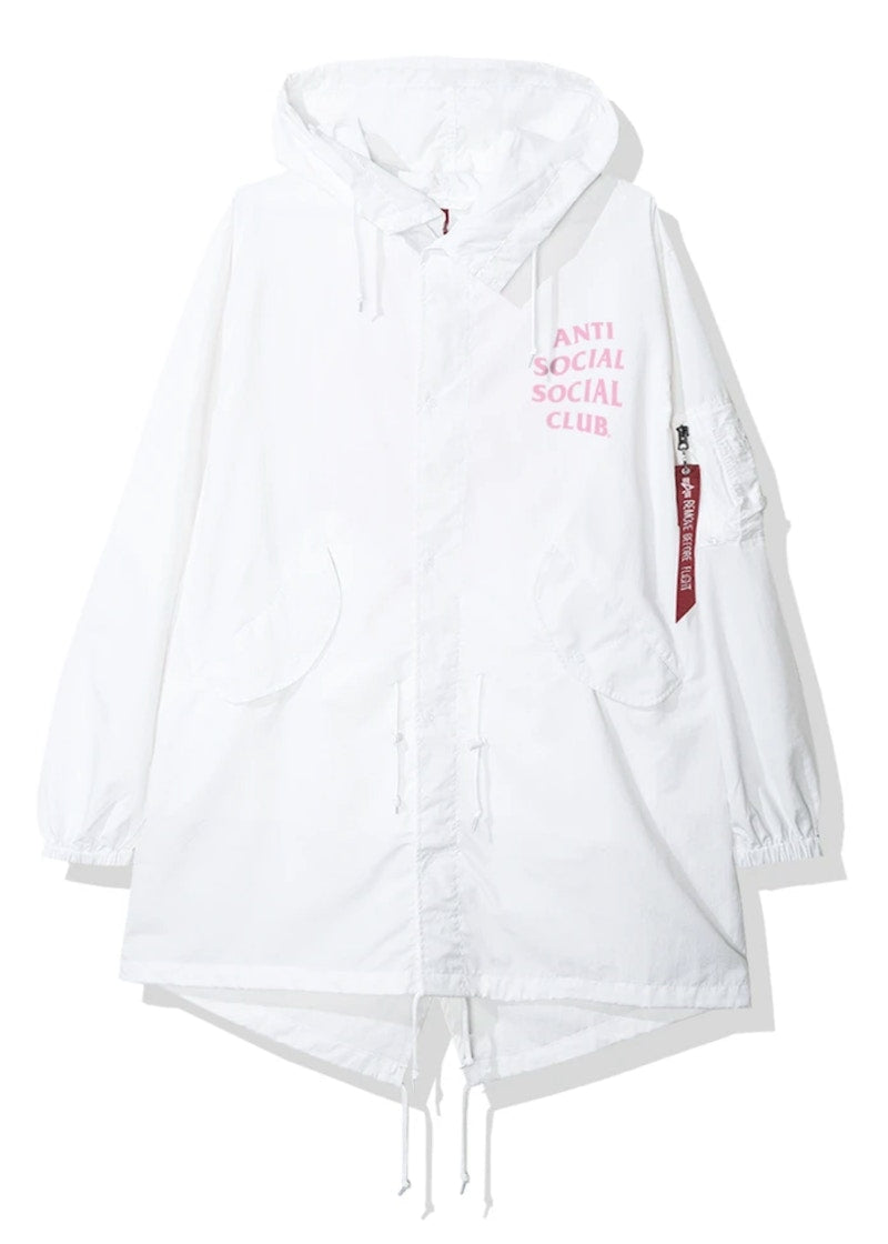 Anti Social Social Club Sinai Fishtail Parka (FW19) White