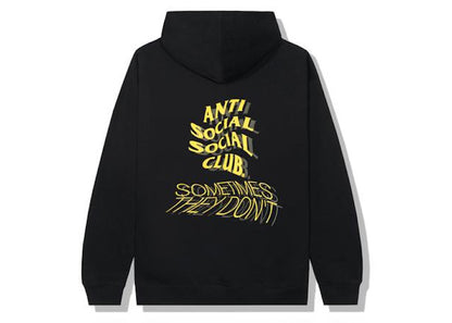 Anti Social Social Club Sometimes They Don't Hoodie Black