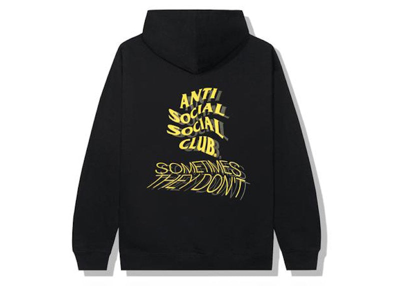 Anti Social Social Club Sometimes They Don't Hoodie Black