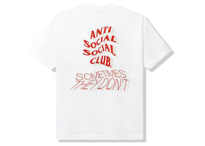 Anti Social Social Club Sometimes They Don't Tee White
