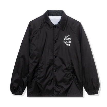 Anti Social Social Club Spiraled Coach Jacket Black