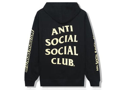 Anti Social Social Club Split Zip Hoodie Black