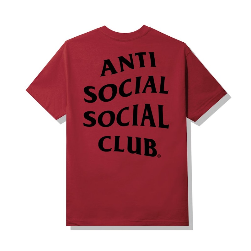 Anti Social Social Club Straight To Voicemail T-shirt Maroon