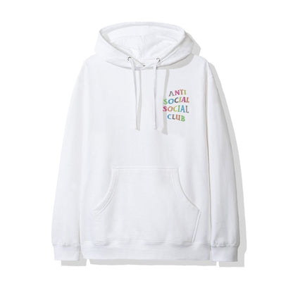Anti Social Social Club Stud Belt Hoodie White