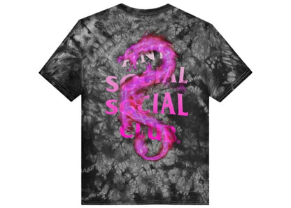 Anti Social Social Club Summer In Minsk T-shirt Black Tie Dye