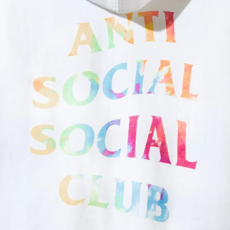 Anti Social Social Club Thai Dye Hoodie White
