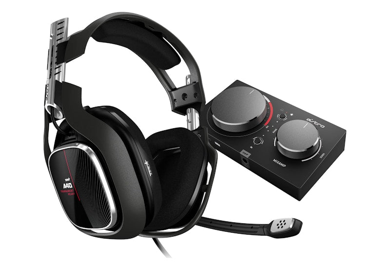 Astro Gaming A40 TR Wired Over-the-Ear Gaming Headset and PC MixAmp Pro TR Controller 939-001658 Black/Red