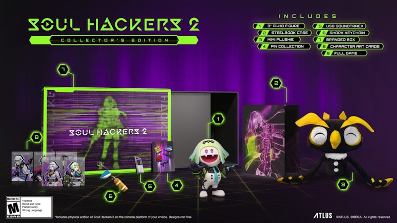 Atlus Xbox One Soul Hackers 2 Collectors Edition Video Game Bundle