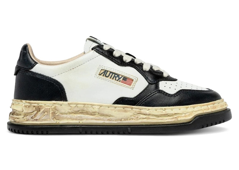 Autry Medalist Low Super Vintage Maison Mihara Yasuhiro General Scale White Black (Women's)