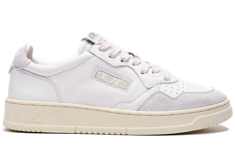 Autry Open Leather Low White