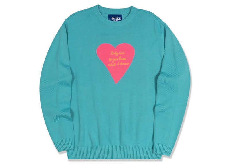 Awake Baby Girl Crewneck Sweatshirt Dusty Blue