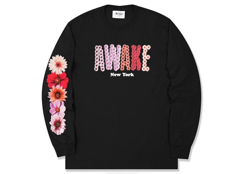 Awake Bloom L/S T-shirt Black