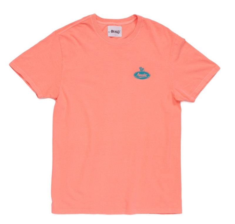Awake Bulldog Tee Neon Coral