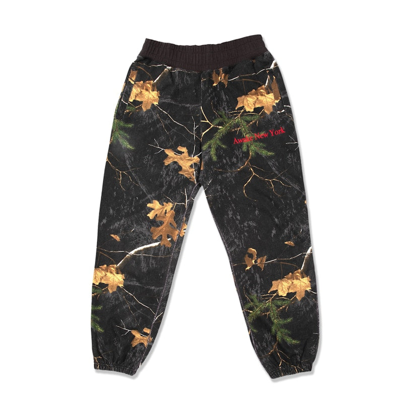 Awake Classic Outline Logo Paneled Embroidered Sweatpant Real Tree