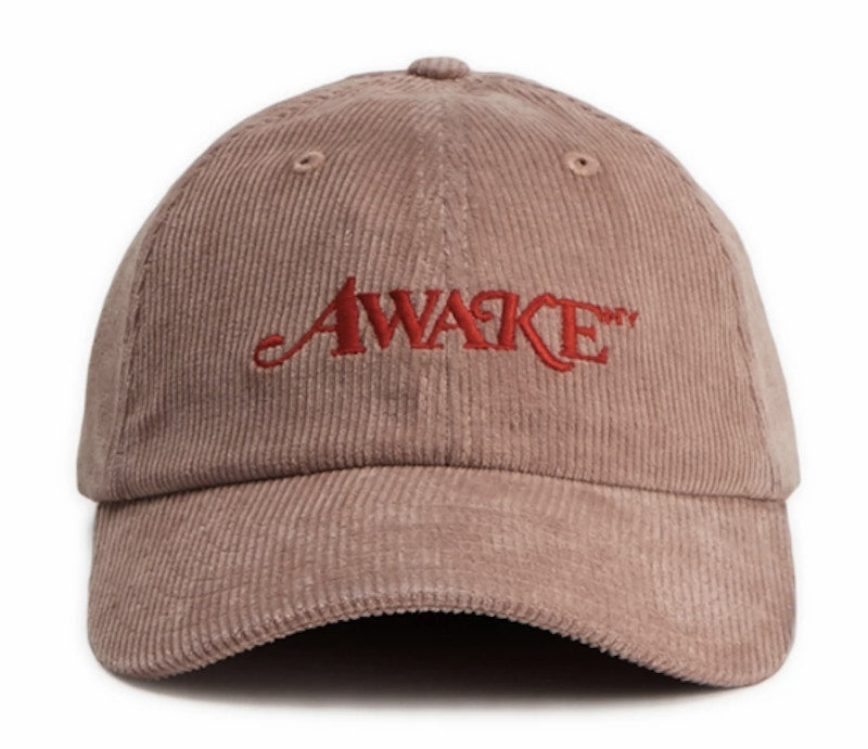 Awake Corduroy Classic Logo Dad Hat Pink