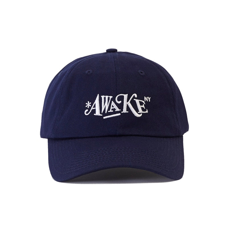 Awake Distorted Logo Dad Cap Navy