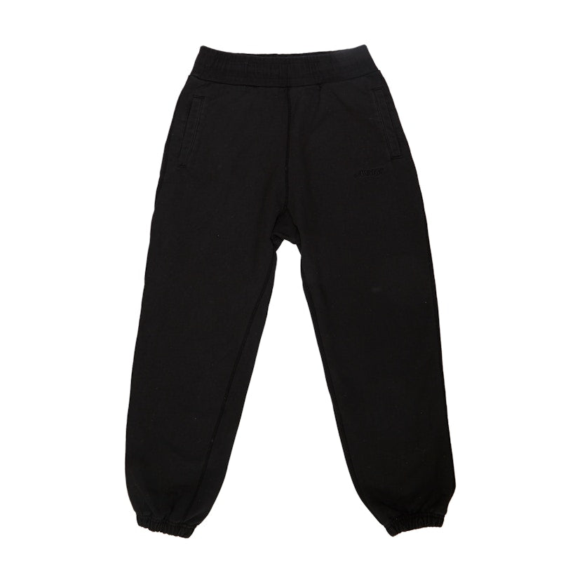 Awake Embroidered Logo Sweatpants Washed Black