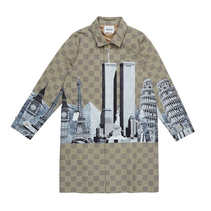 Awake Landmark Trench Coat Tan