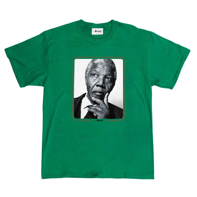Awake Mandela Tee Green